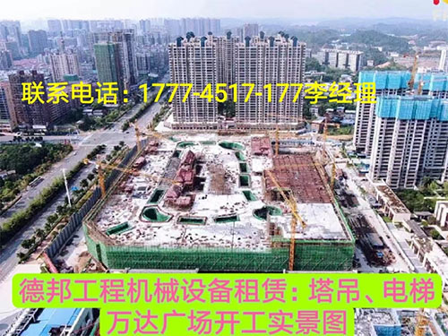 萬(wàn)達(dá)廣場(chǎng)、岳麓青城一二三期   租賃塔吊、電梯實(shí)情